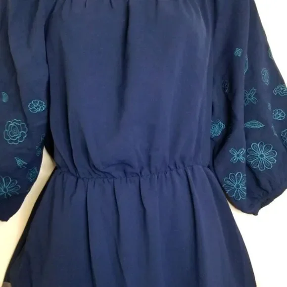 Bloomchic Blue lantern sleeve Dress - Picture 9 of 9
